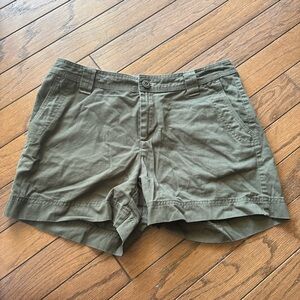 Women Olive Green Shorts